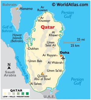 map qatar